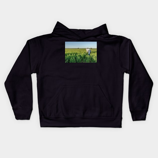 Barley fields Kids Hoodie by Bevlyn